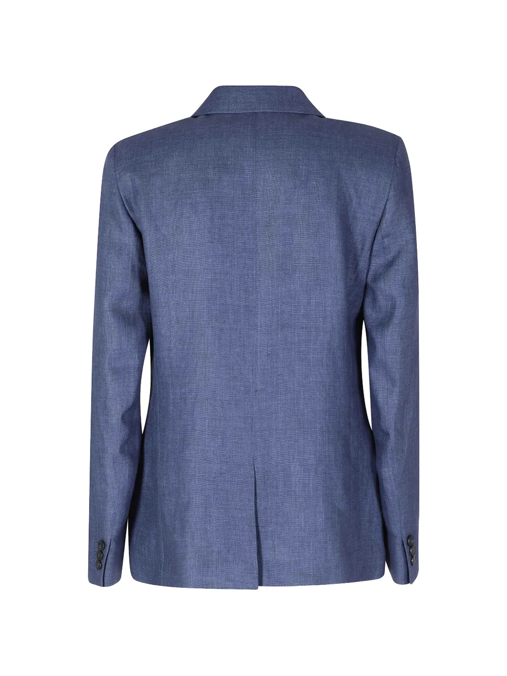  Weekend Max Mara Blazer De Lino De Lino Con Botones - Azul 