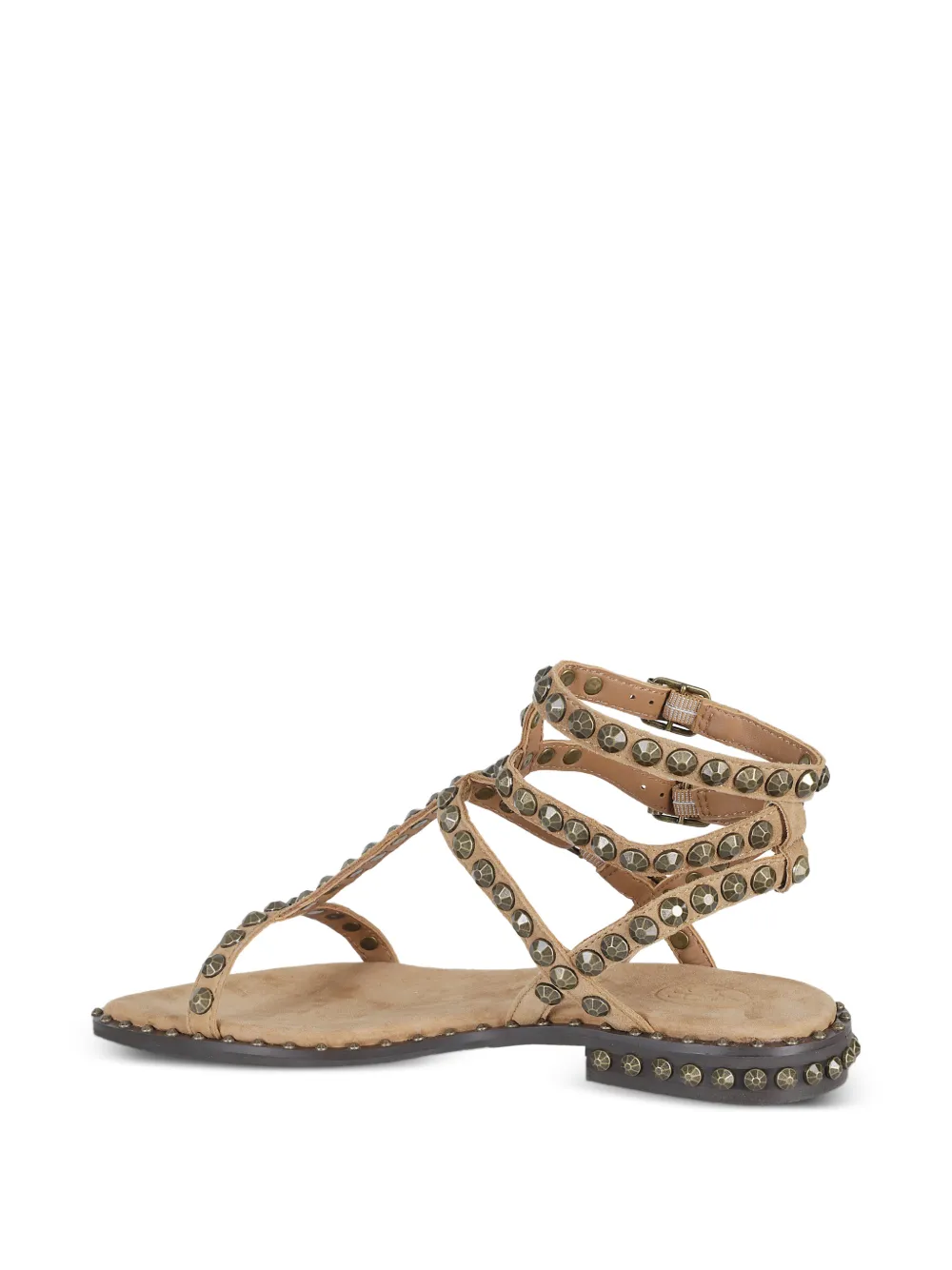 Ash Play suède sandalen verfraaid met studs Beige