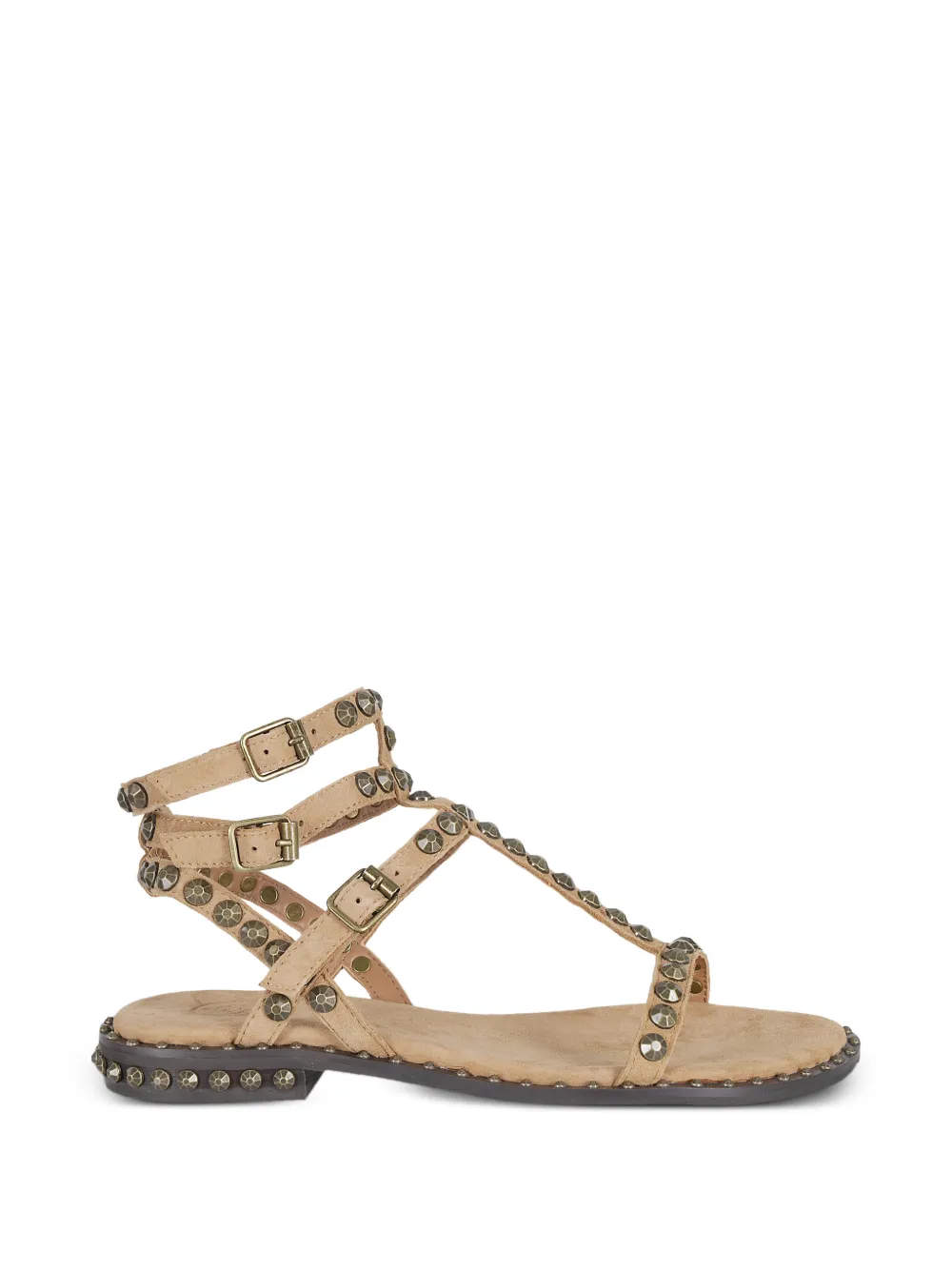 Ash Play suède sandalen verfraaid met studs Beige