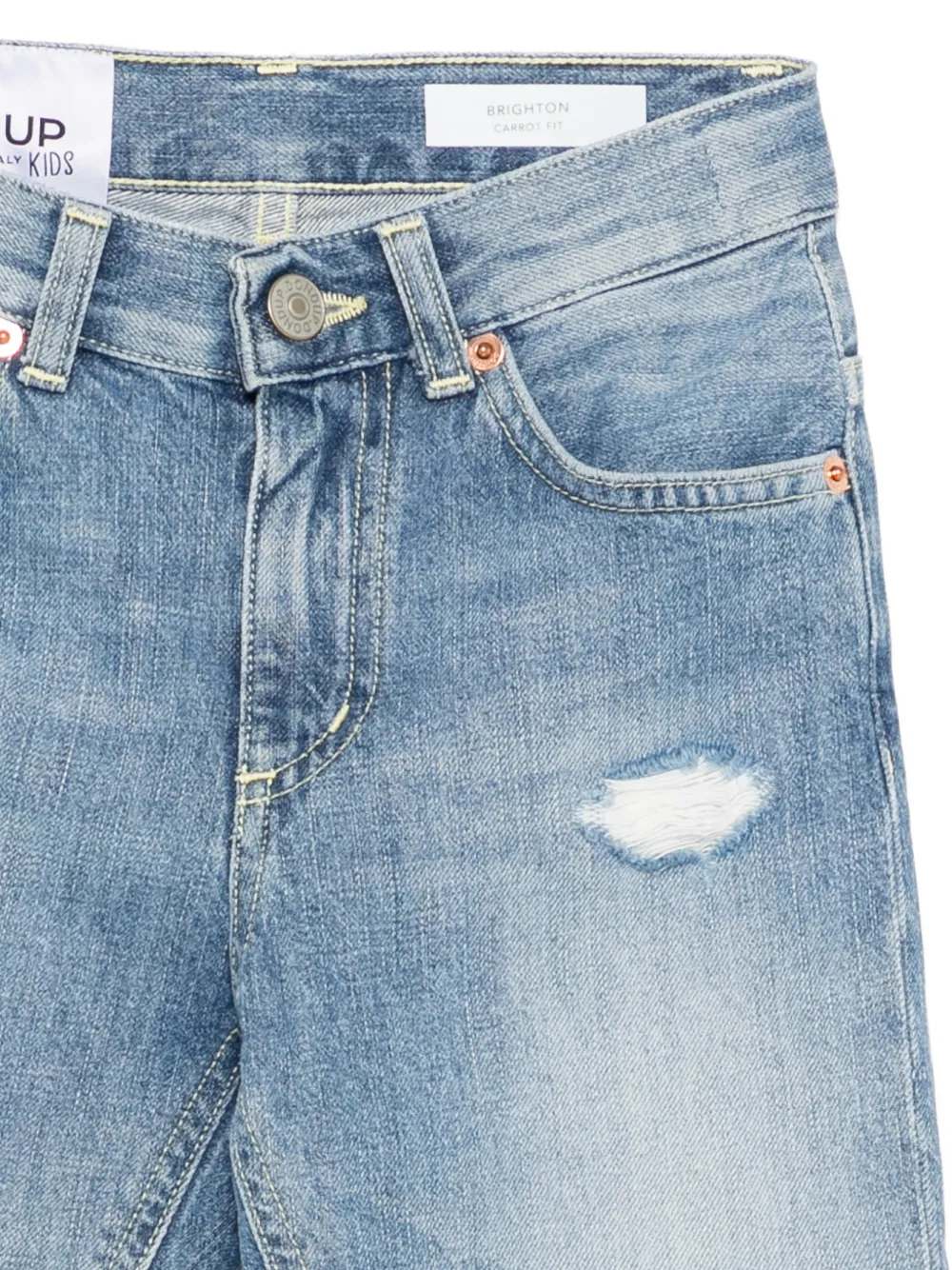  Dondup Kids Vaqueros Brighton Con Efecto Envejecido - Azul 