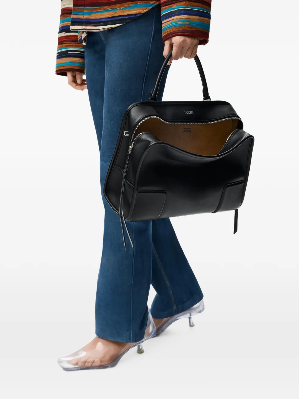 LOEWE Grote Amazona 180 shopper Zwart
