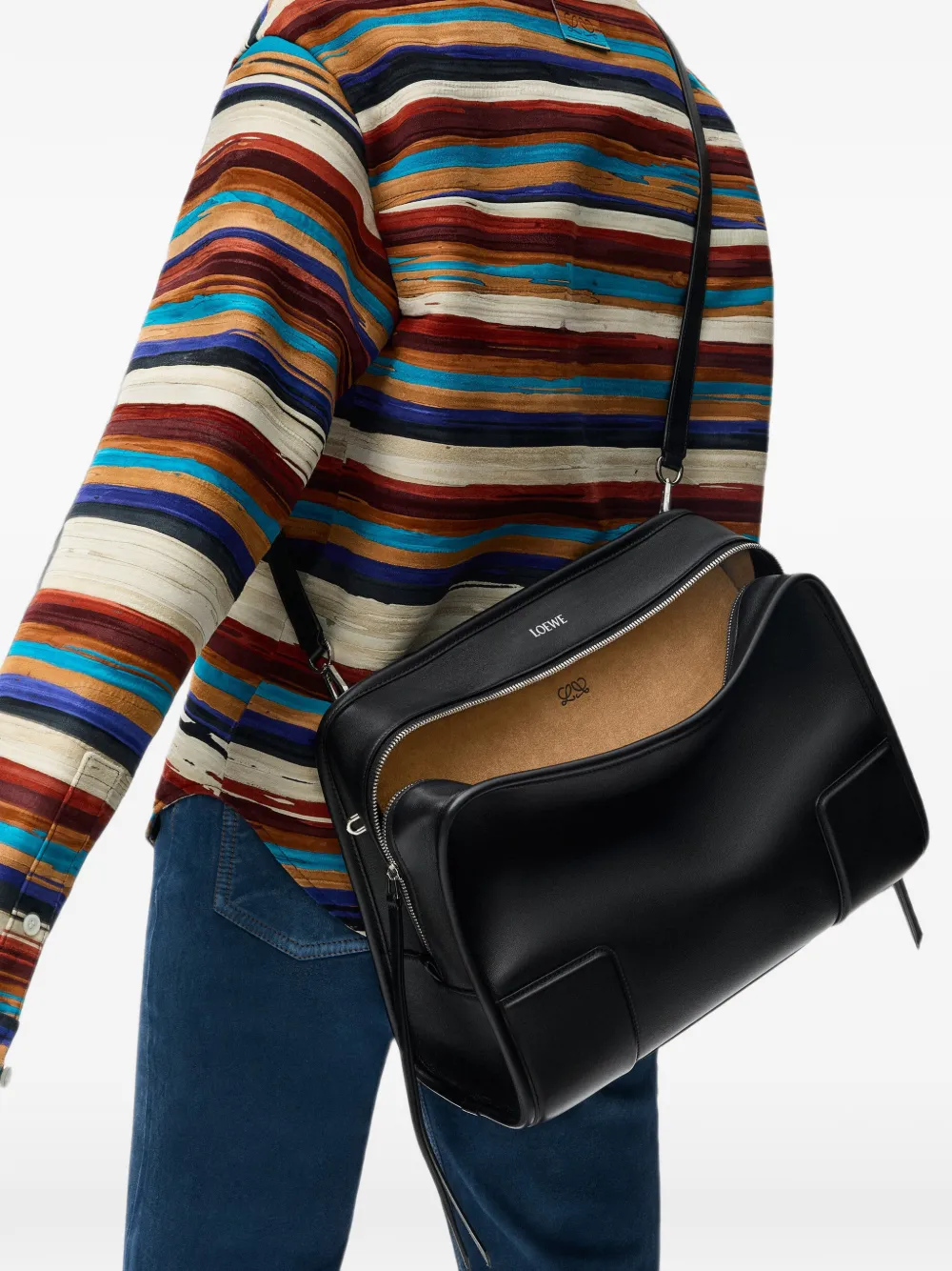 LOEWE Grote Amazona 180 shopper Zwart