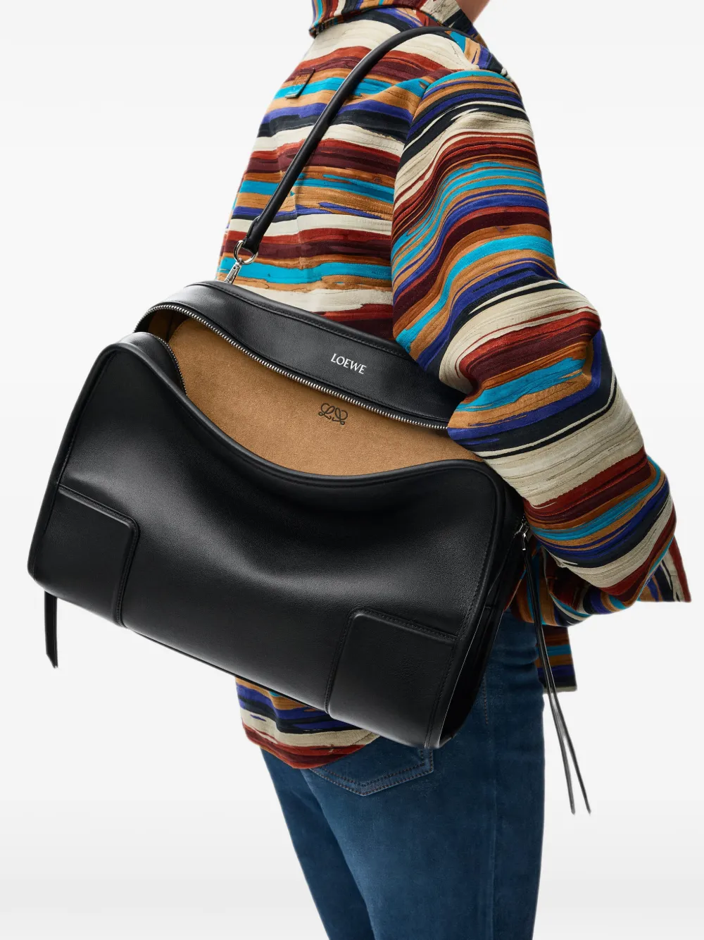 LOEWE Grote Amazona 180 shopper Zwart
