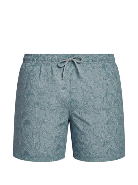 Emporio Armani drawstring printed swim shorts