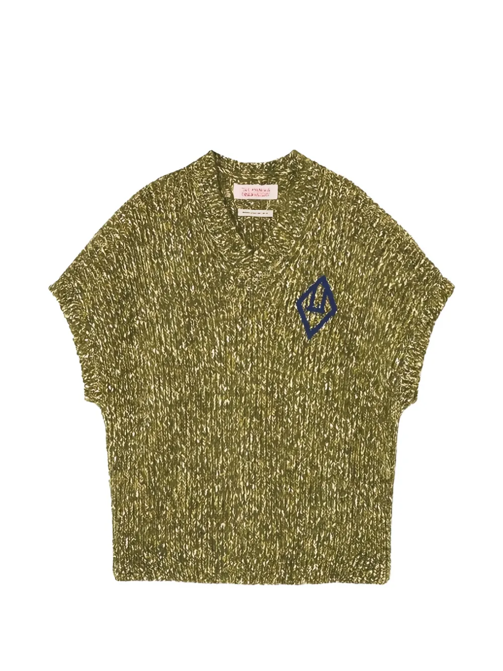 The Animals Observatory knitted V-neck vest - Verde