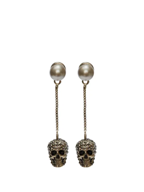 Alexander McQueen skull-drop earrings