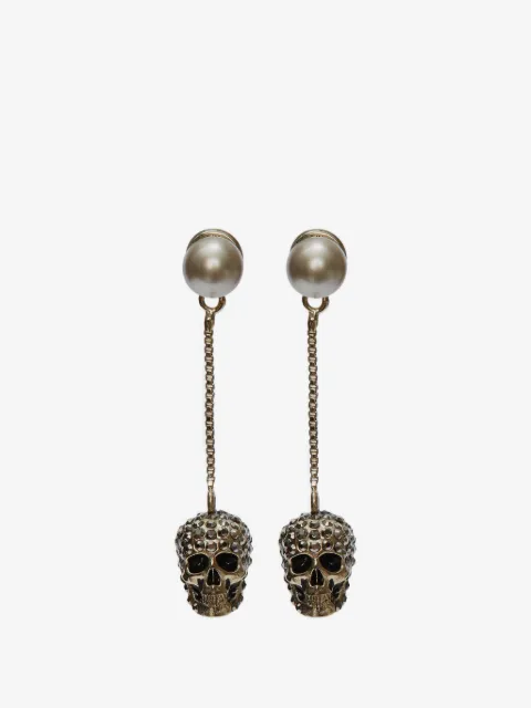Alexander McQueen skull-drop earrings