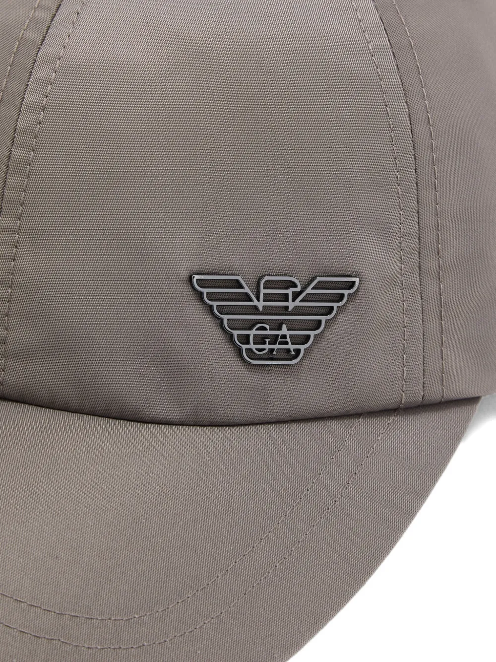 Emporio Armani Verstelbare honkbalpet met logo Grijs