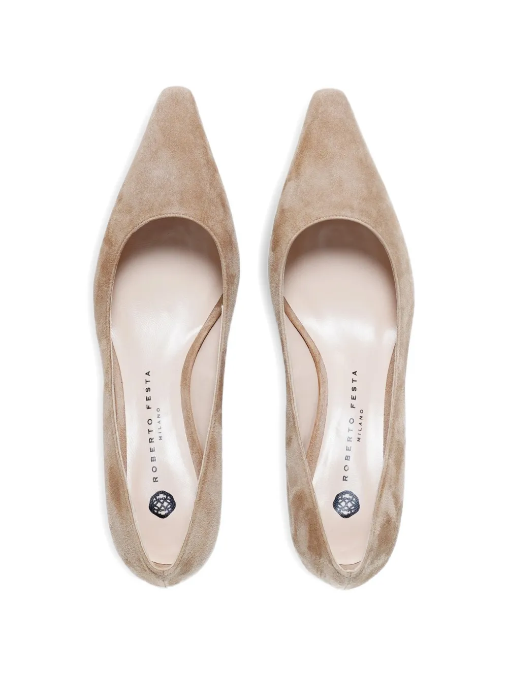 Roberto Festa Pumps met puntige neus Beige