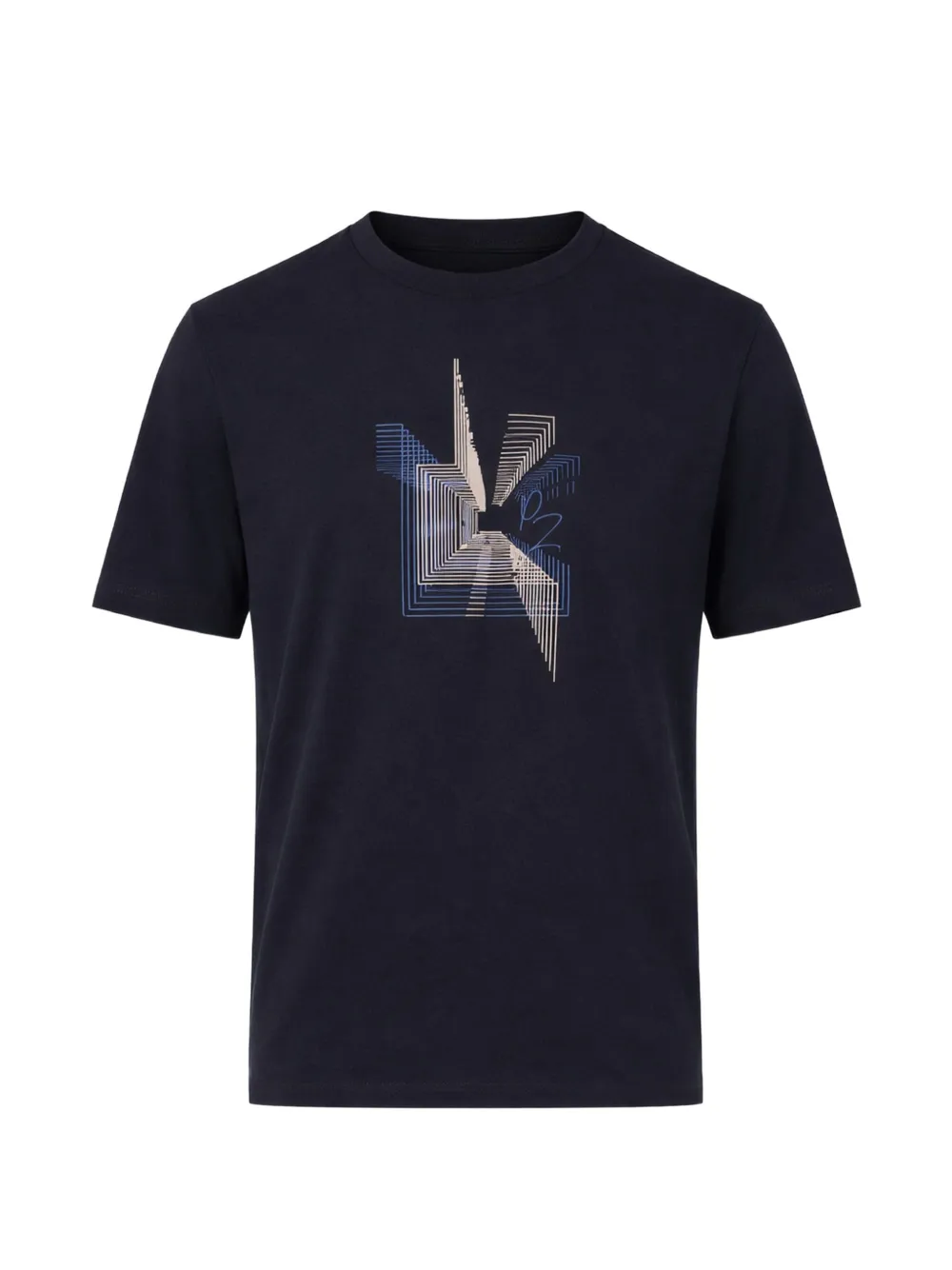 Pal Zileri geometric-graphic T-shirt - Blu
