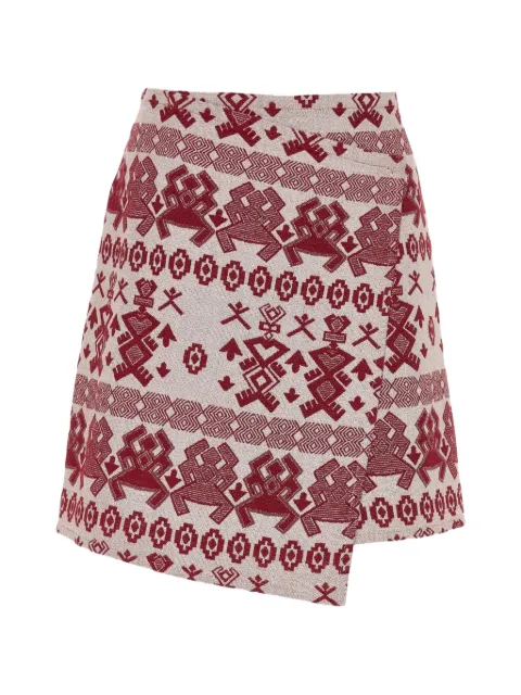 Devotion geometric-pattern mini skirt