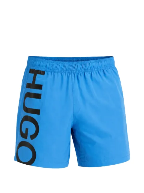 HUGO logo elasticated swim trunks