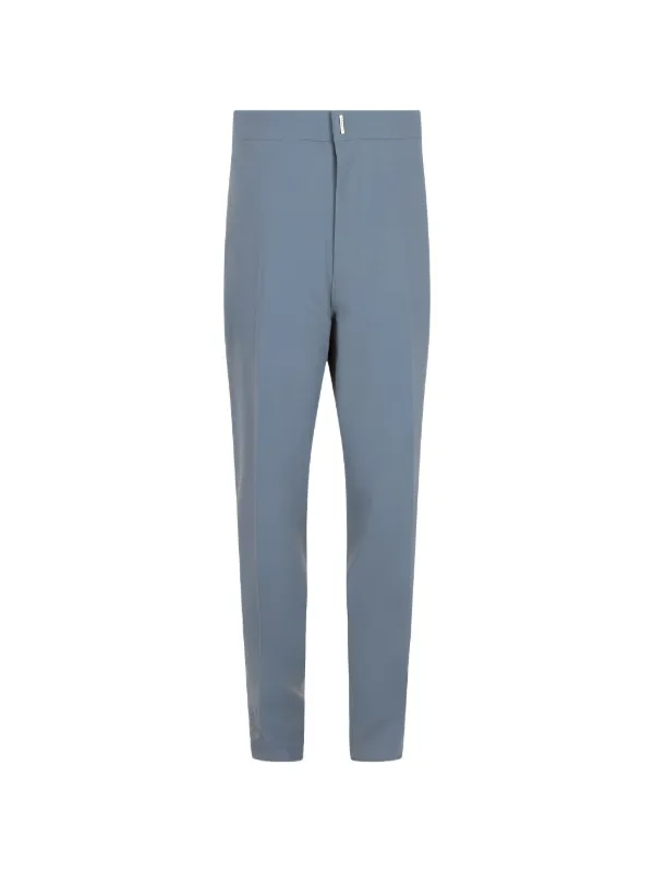Givenchy Elastic Metal Bar Trousers in Blue