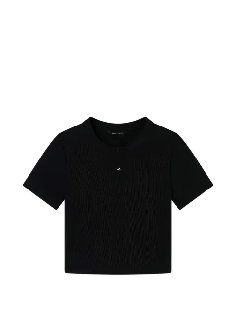 Armani Exchange playera tejida con detalle del logo
