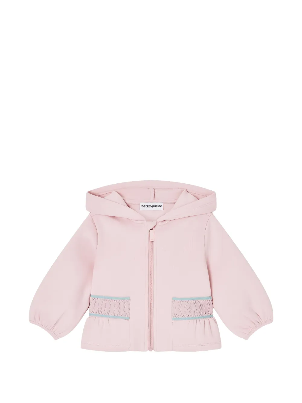 Emporio Armani Kids zip-up hoodie - Rosa