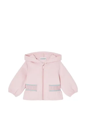 Emporio Armani Kids スカラップカラージャケット | ピンク | FARFETCH JP