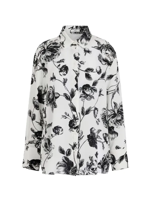 Erdem Floral Shirt in White
