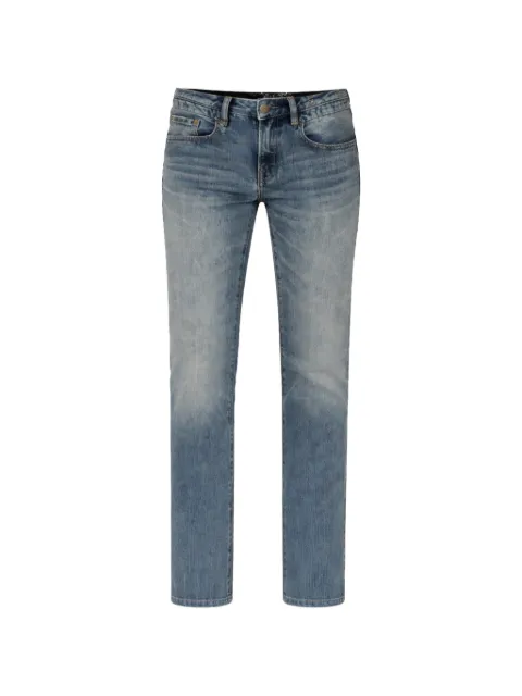 R13 stitched straight jeans