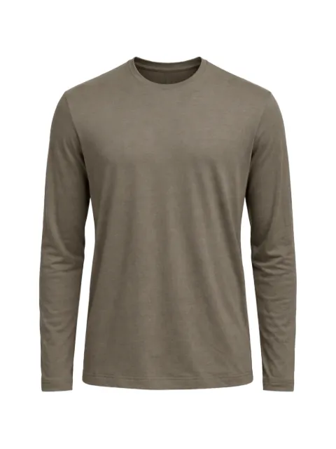 Stefan Brandt crewneck long-sleeved linen T-shirt