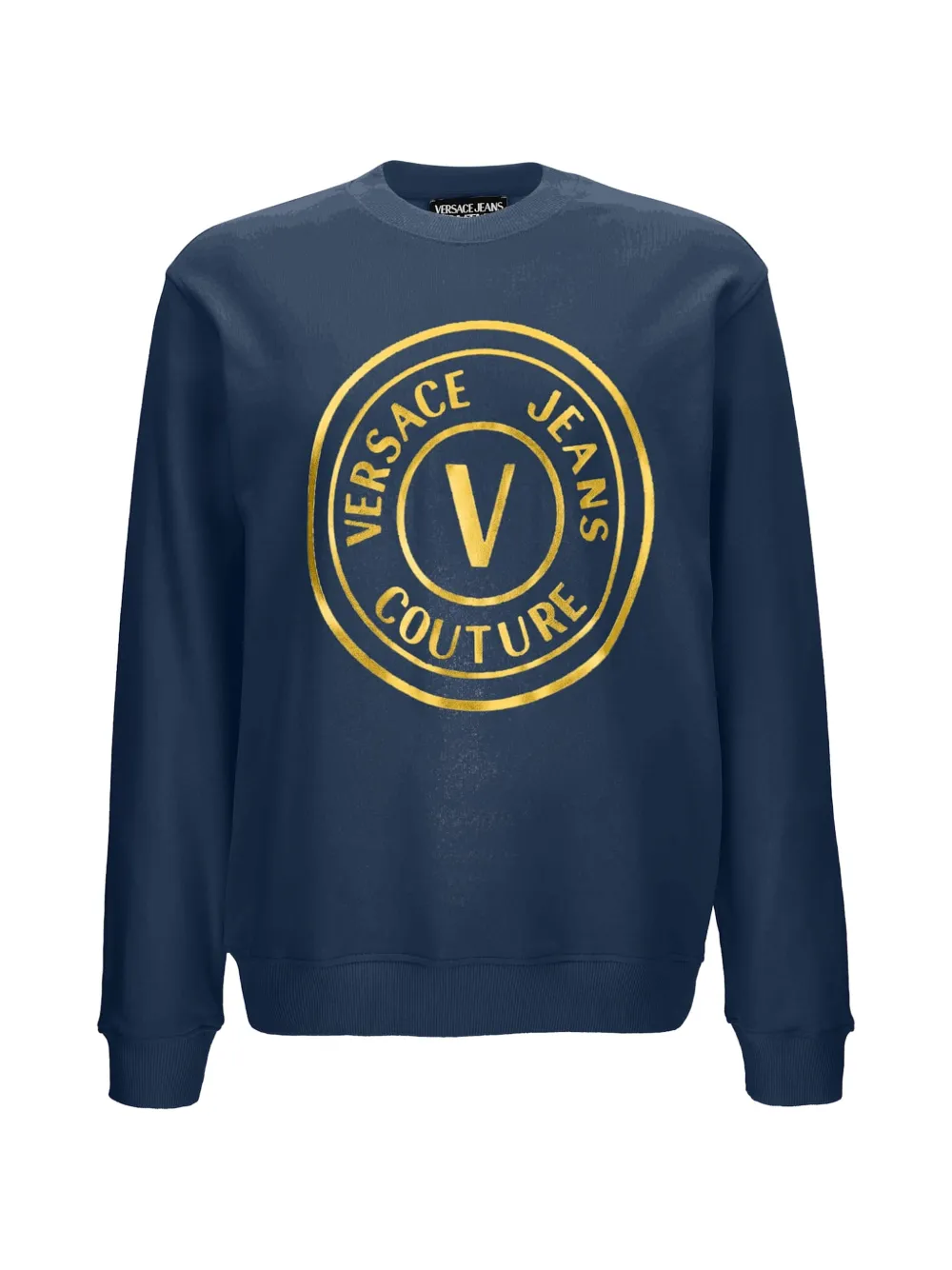 Versace Jeans Couture logo graphic round neck sweatshirt - Blu