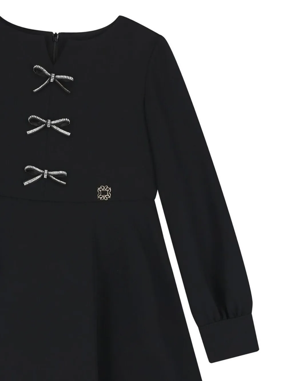 ELIE SAAB JUNIOR Jurk met strik Zwart