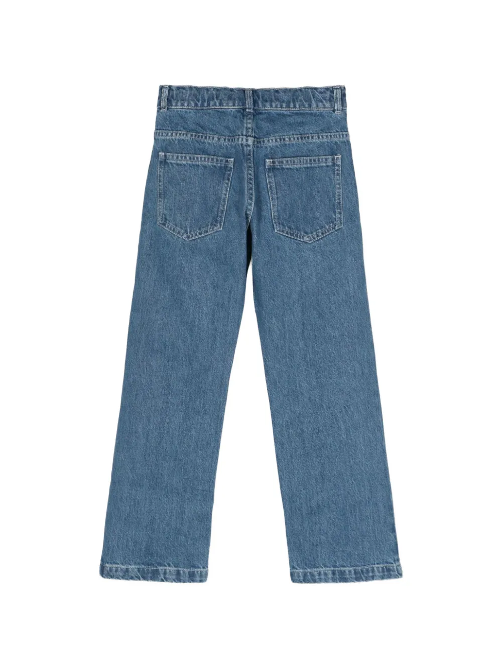 Fendi Kids Jeans met geborduurd logo Blauw