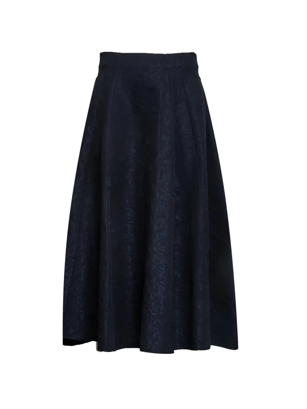 'S Max Mara flower-jacquard A-line midi skirt - Blu