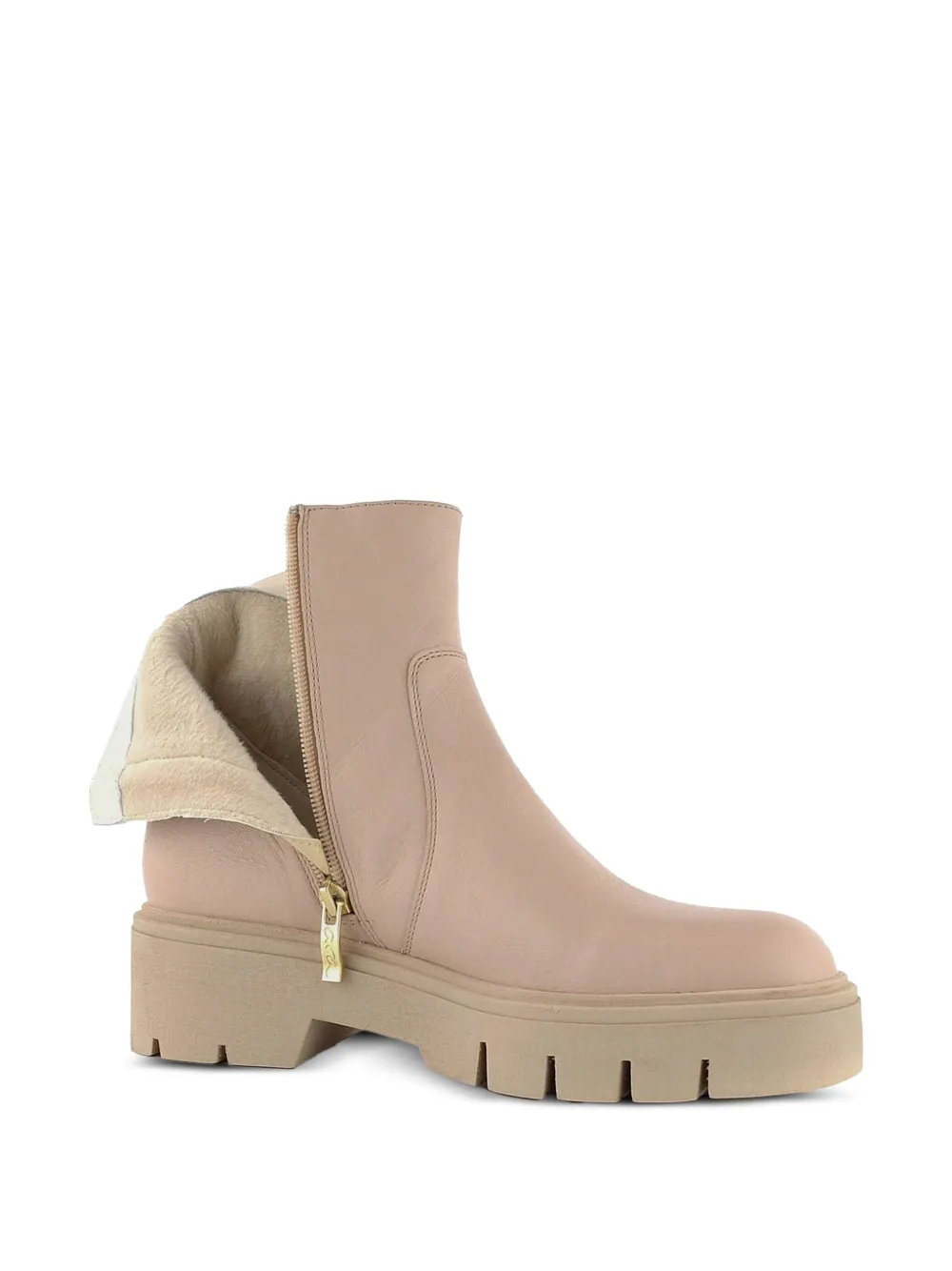 ARA Stockholm laarzen met plateauzool en rits Beige