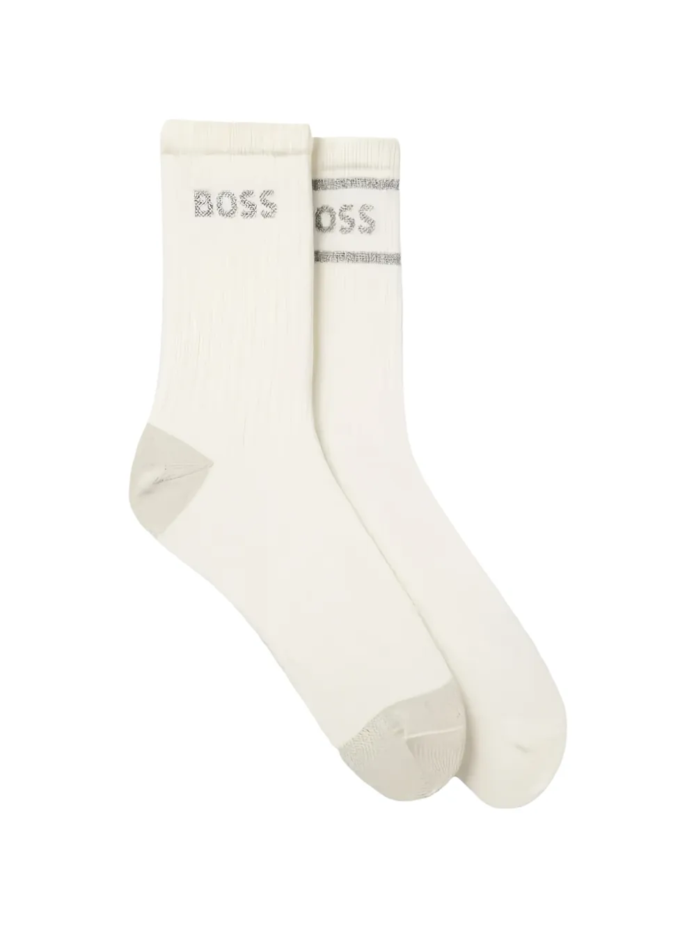 BOSS ribbed socks (set of two) - Bianco