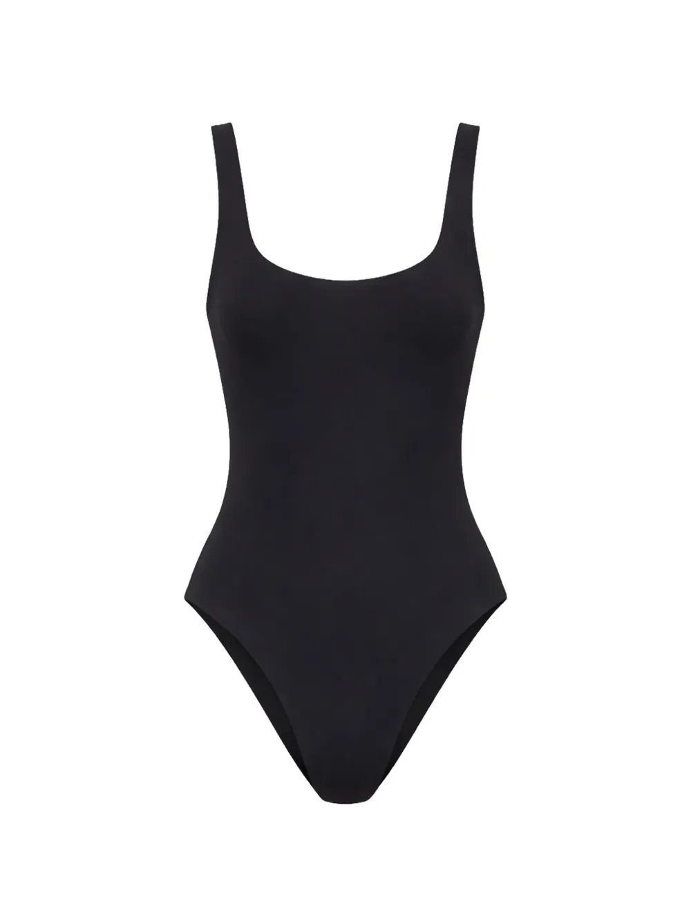Bond-eye reversible square neck swimsuit - Schwarz