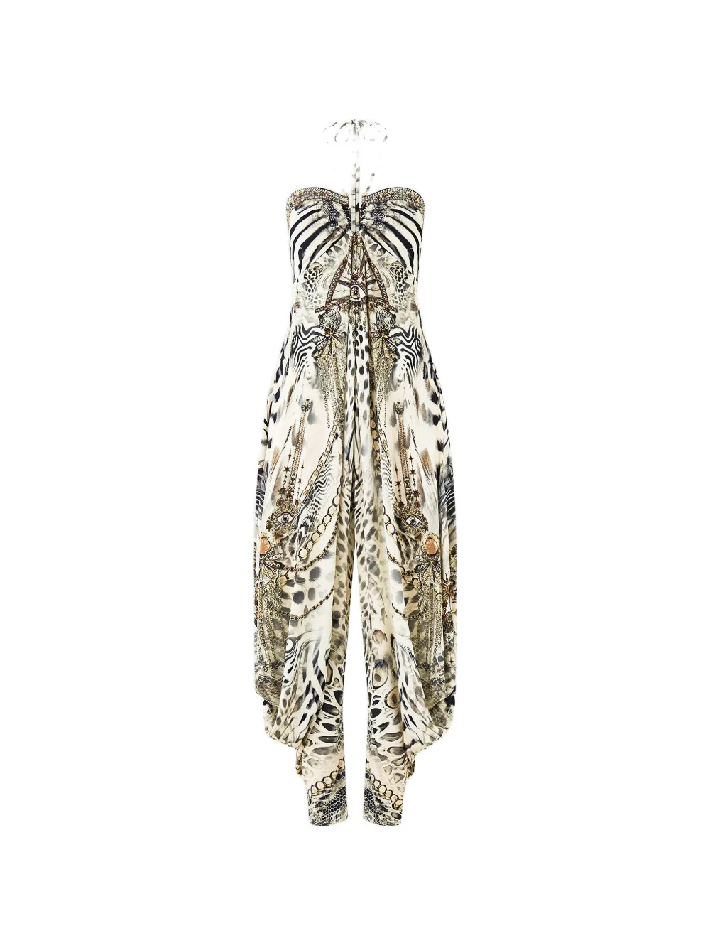 Camilla draped hardware jumpsuit - Toni neutri