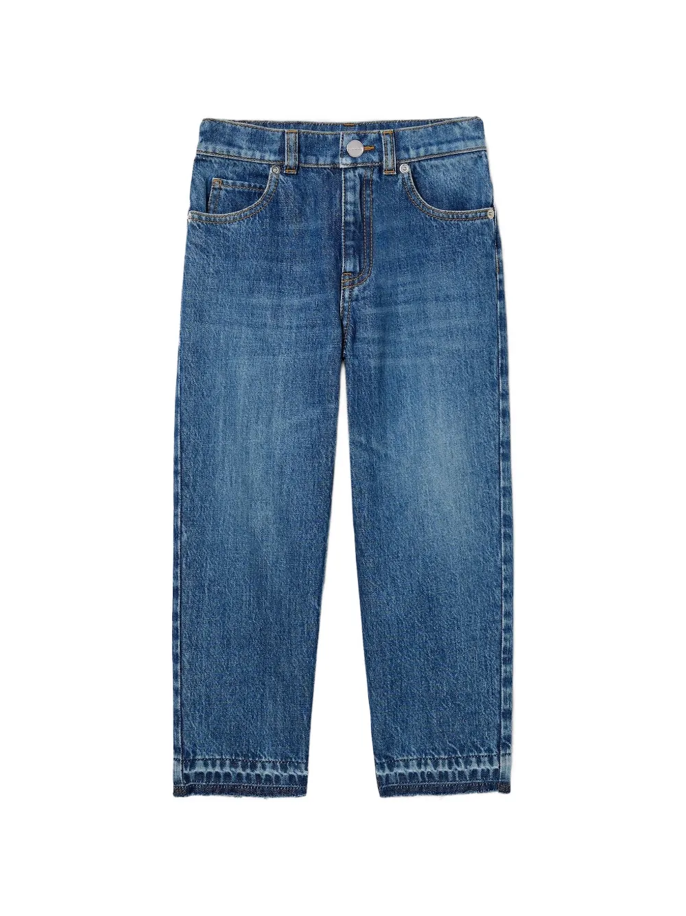 Gucci Kids Bleached denim jeans - Blau