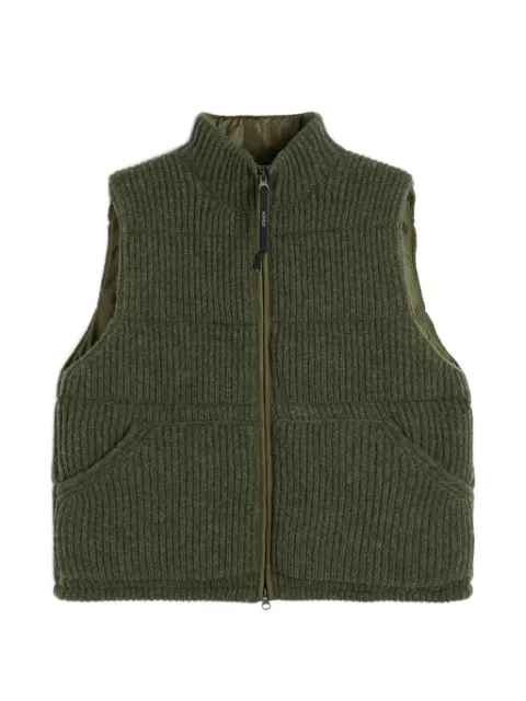 ASPESI zip knitted gilet