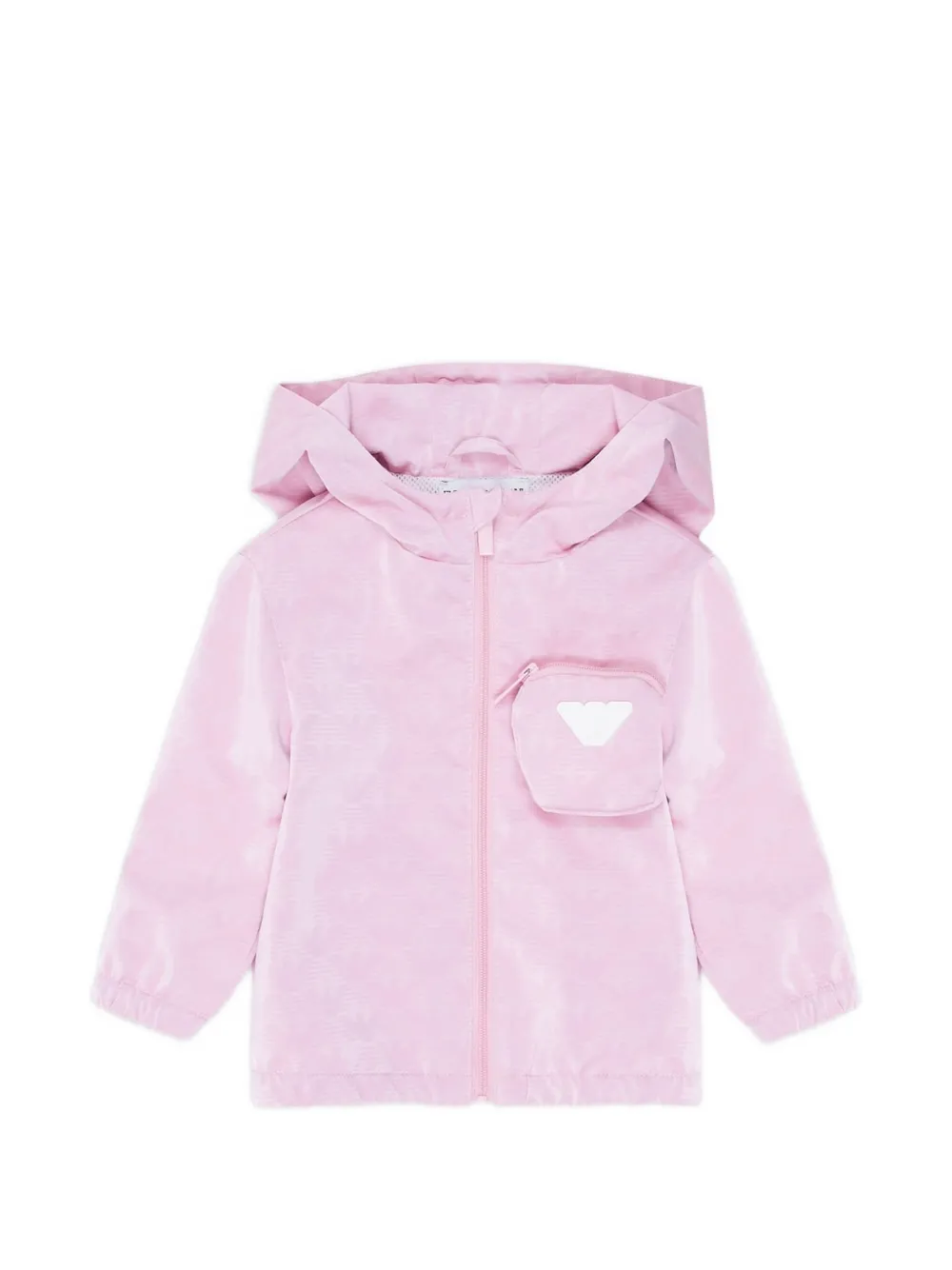 Emporio Armani Kids logo-patch jacket - Rosa