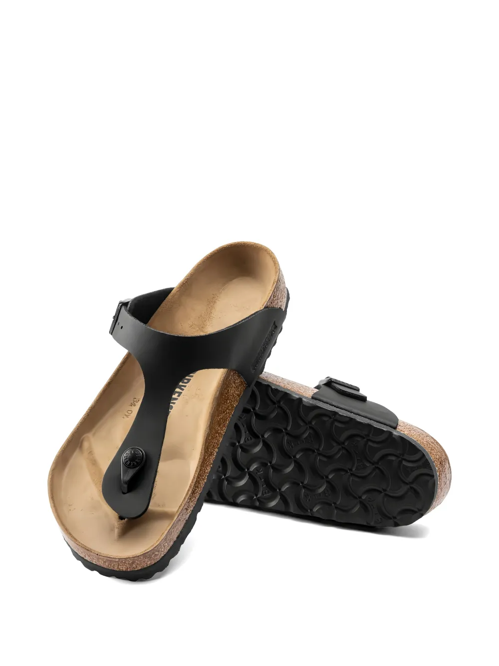 Birkenstock Sandalen met ronde neus Zwart