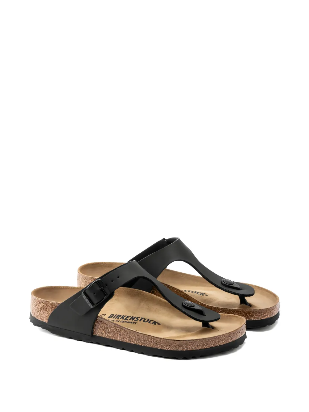 Birkenstock Sandalen met ronde neus Zwart
