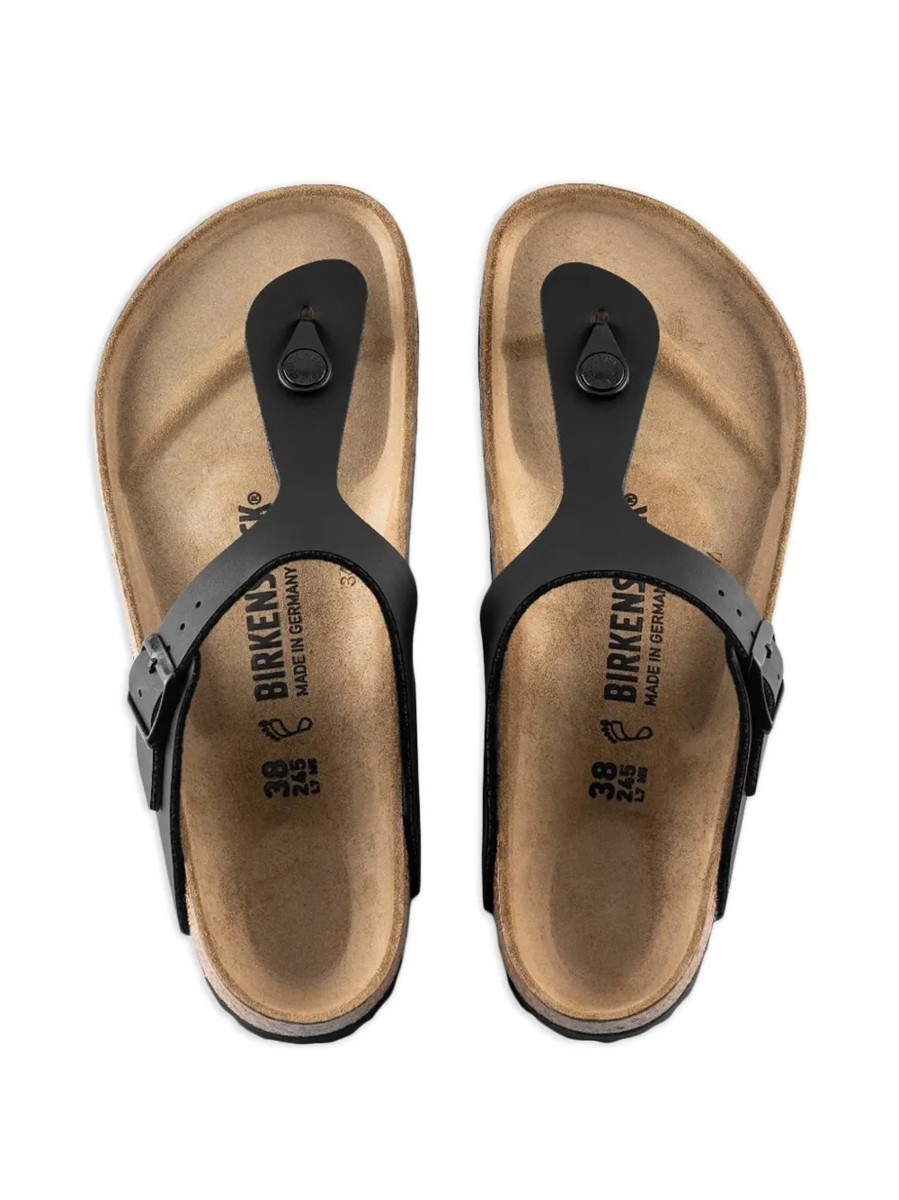 Birkenstock Sandalen met ronde neus Zwart