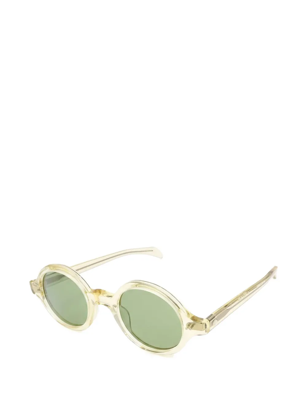 JULIUS TART OPTICAL Zonnebril met rond montuur Beige