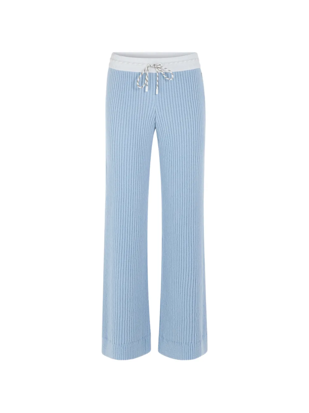 Marccain Welkom Ribbed Trousers In Blue