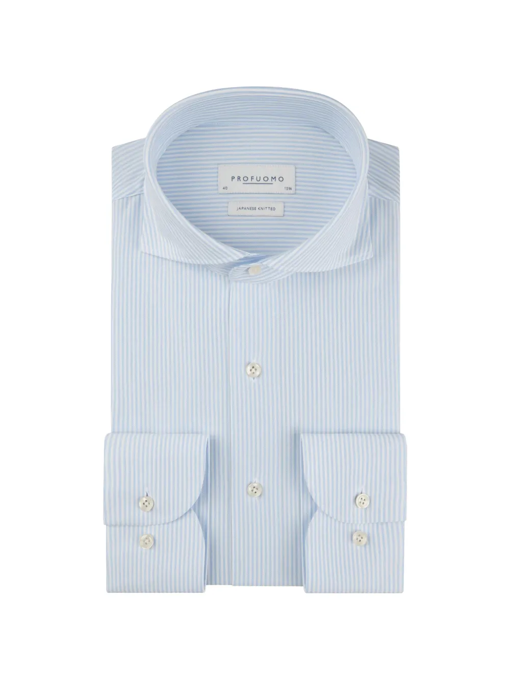Profuomo striped-pattern shirt - Blu