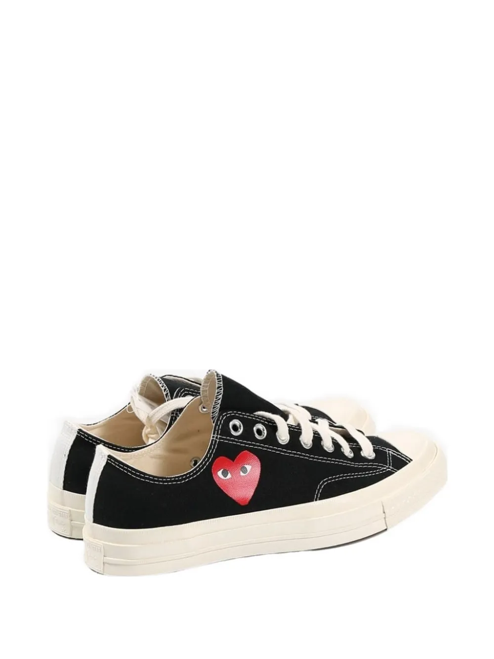 Comme Des Garçons Sneakers met hartdetail Zwart