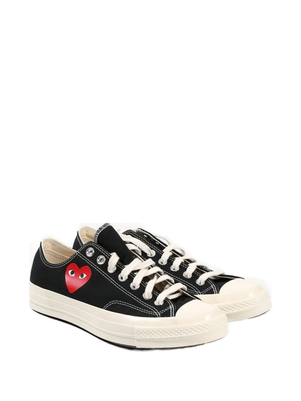 Comme Des Garçons Sneakers met hartdetail Zwart