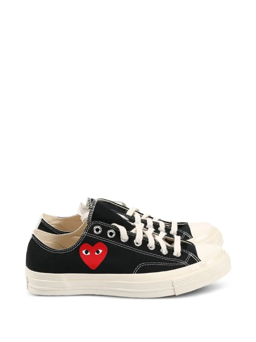 Comme Des Garçons single-heart sneakers - Schwarz
