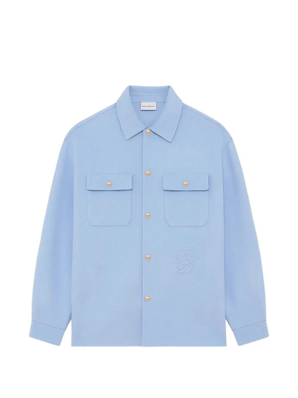 Drôle De Monsieur button chest-pocket shirt jacket - Blau