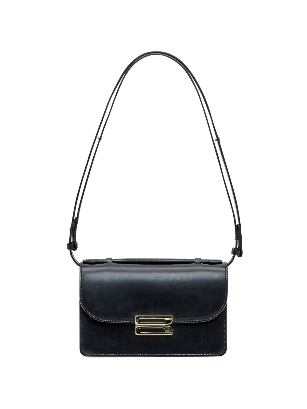 Victoria Beckham mini Dorian logo-detail leather shoulder bag - Nero