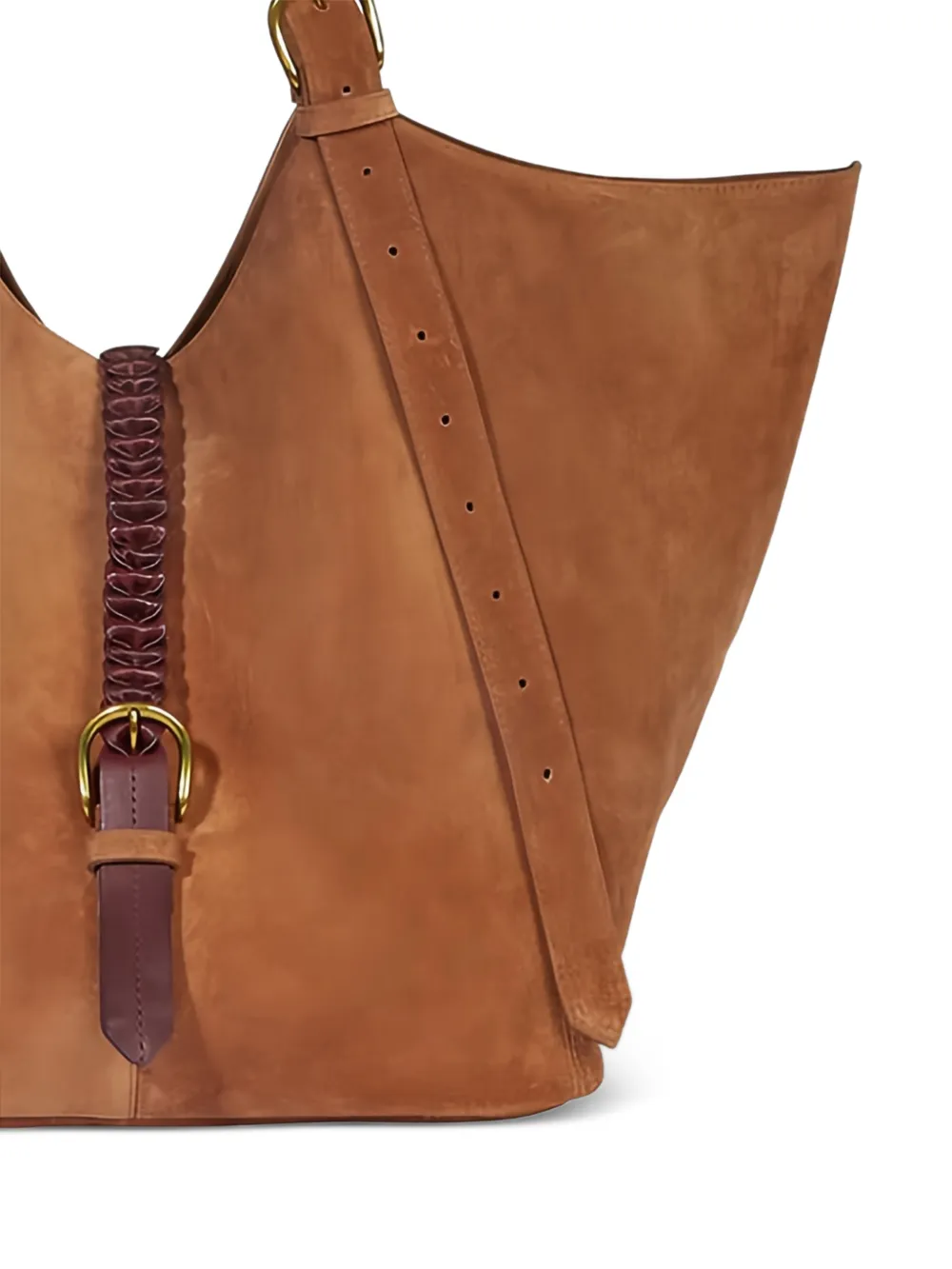 Jérôme Dreyfuss Joseph M leren schoudertas Beige