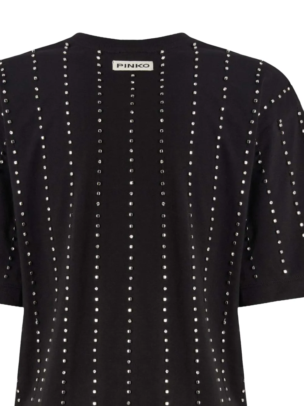 PINKO T-shirt met studs Zwart