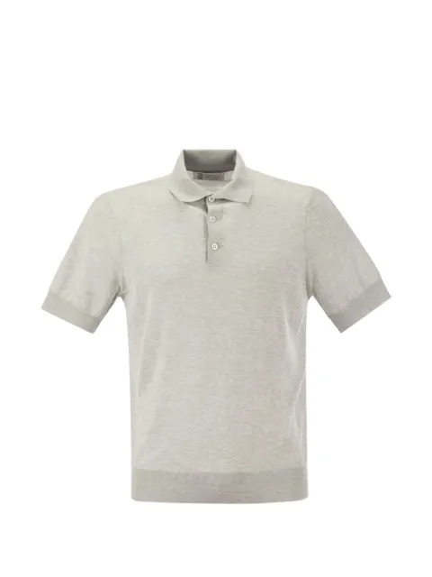 Brunello Cucinelli button short-sleeved polo shirt