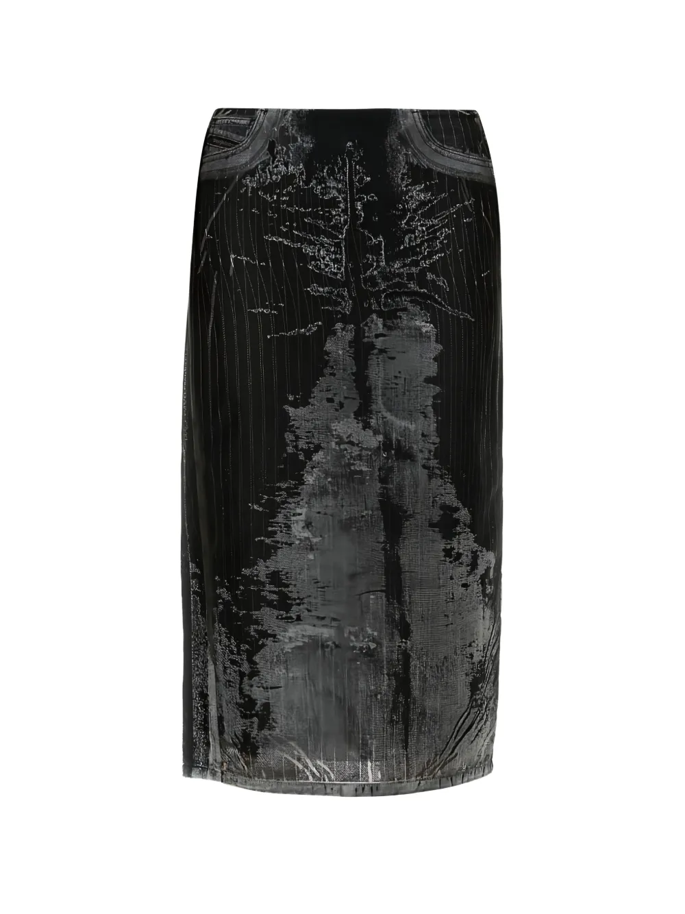 Diesel De-Pra-Fse1 midi skirt - Nero