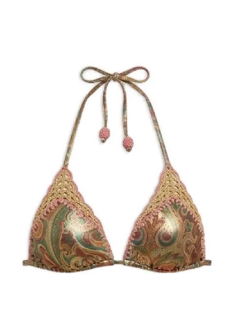 Del Maar Awasi paisley-pattern bikini top